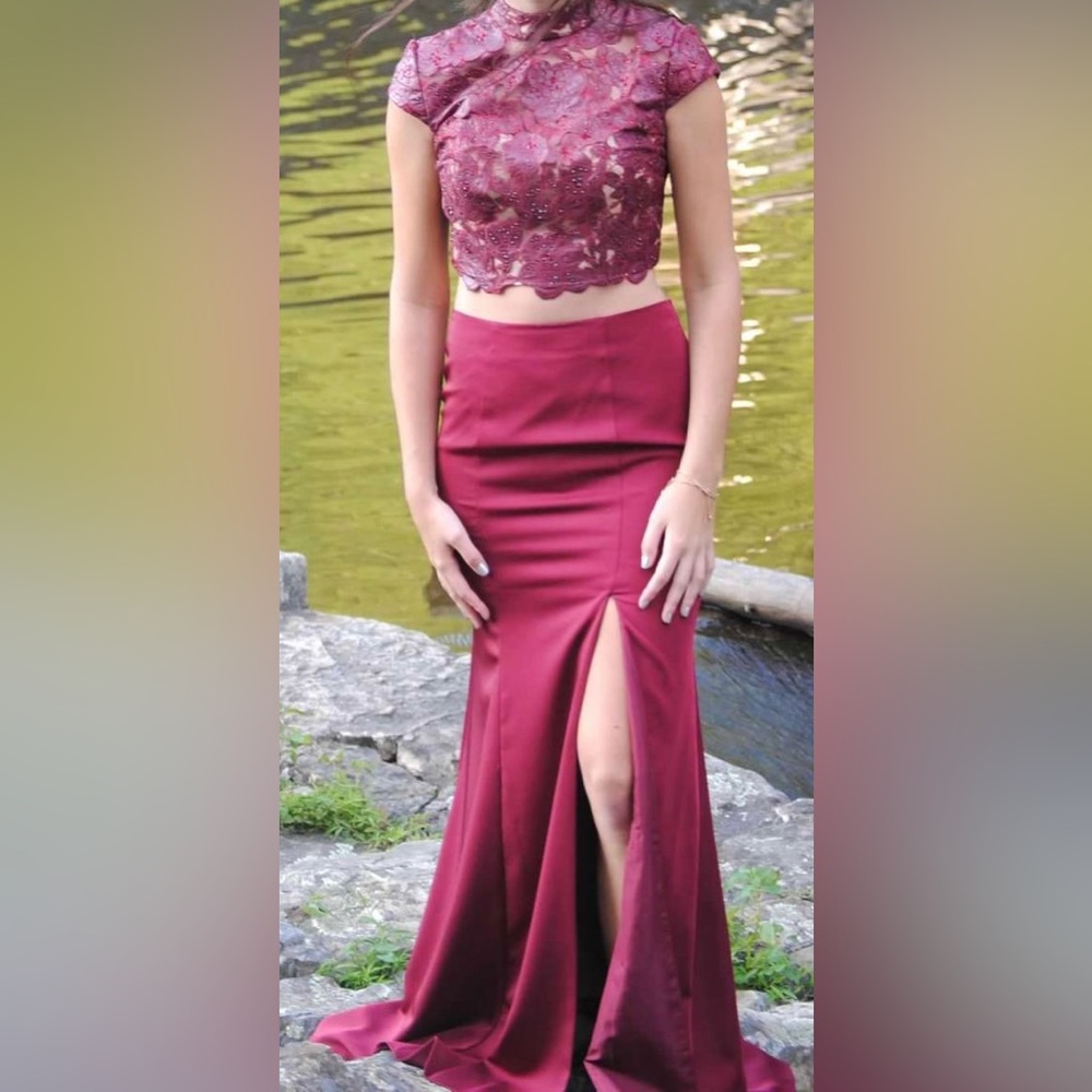 2-piece prom dress